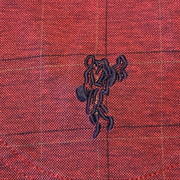 Vintage Ashworth Red Collar Golf Polo Shirt in size L large - Picture 9 of 14